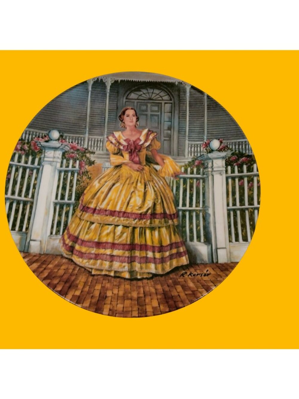 Gone with the Wind Melanie Collectors Plate Raymond Kursar Knowles 1980 USA